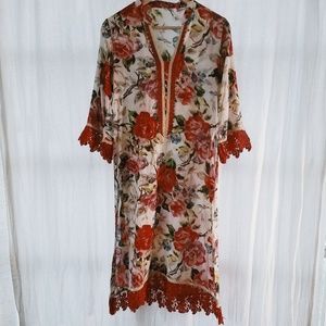 Amazing and Sexy Vintage Floral Pattern Dress